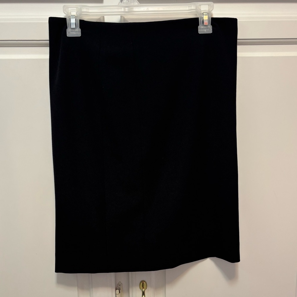 MM. LAFLEUR  Black Knee Length Back Zip Pencil Straight Skirt Size 2